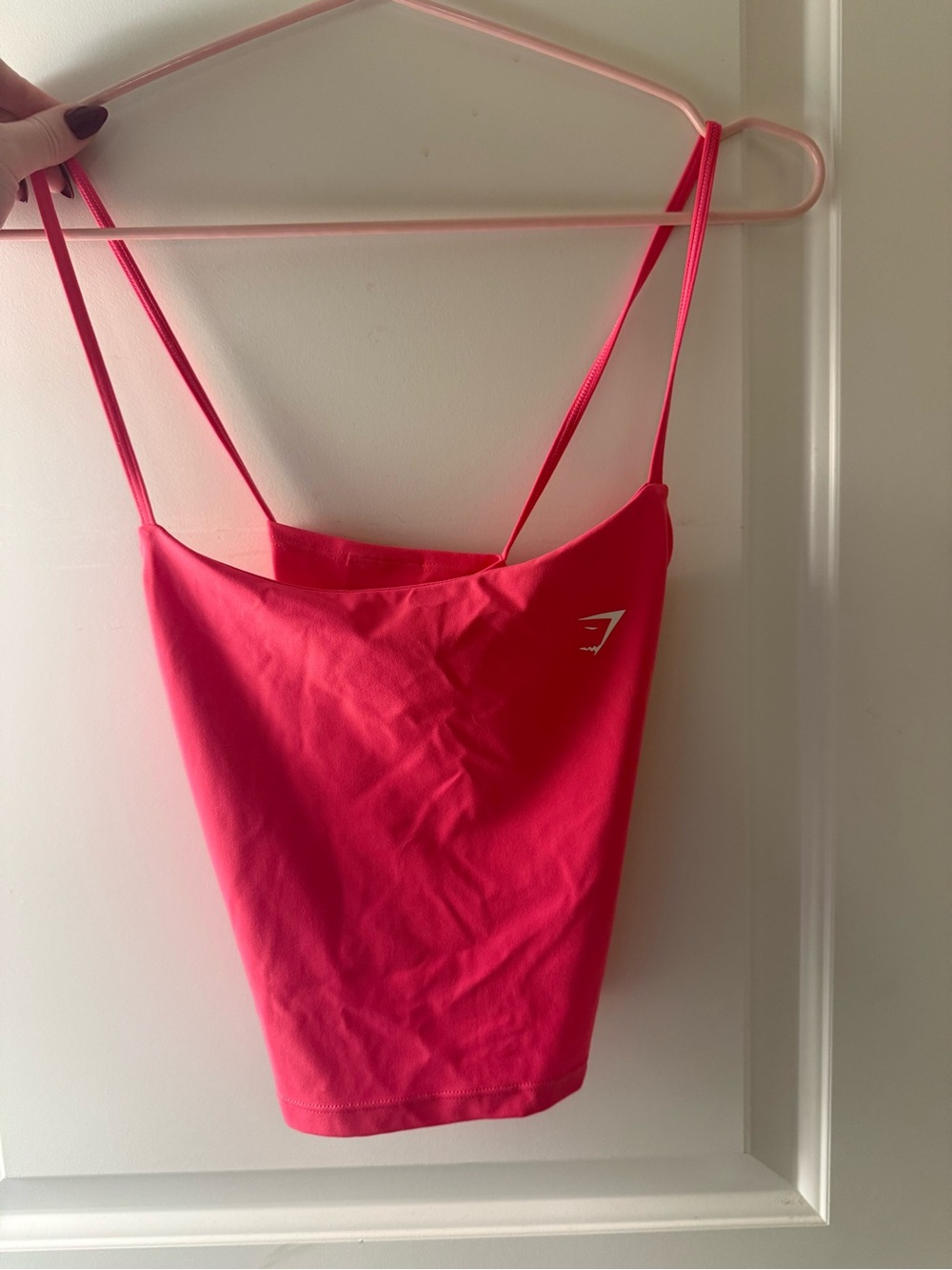 Gymshark Hot Pink Strappy Crop Tank